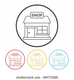 shop store line icon