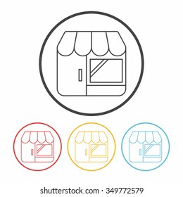 shop store line icon