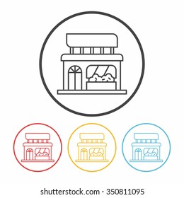 shop store line icon