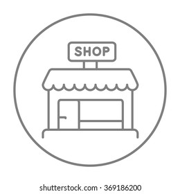 Shop store line icon.