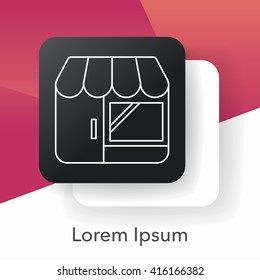 shop store line icon