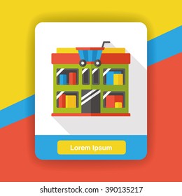 shop store mall flat icon