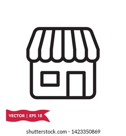 shop store market icon symbol sign, vector, eps 10, logo template