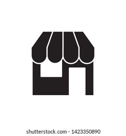 shop store market icon symbol sign, vector, eps 10, logo template