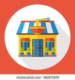 shop store noodle flat icon