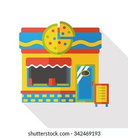 shop store pizza flat icon
