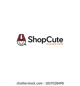 Shop Store Smiling Abstract Modern Business Logo