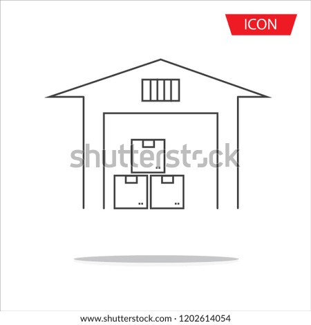 Shop or store, supermarket icon vector isolated on white background.
