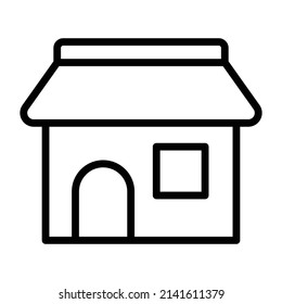 Shop store Vector icon which is suitable for commercial work and easily modify or edit it


