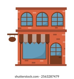 Shop And Store Vector Illustration - Coffee Shop