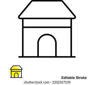 Shop Store Vector Line Icon Eps