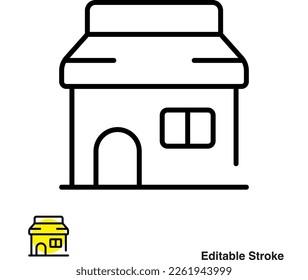 Shop Store Vector Line Icon