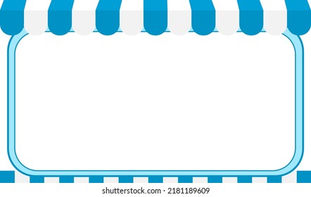 Shop-Stil blauer Hintergrund.Vektorgrafik.