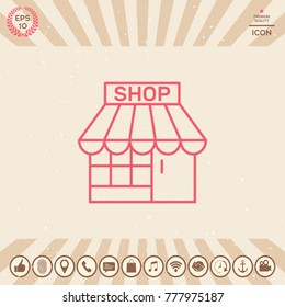 Shop symbol icon