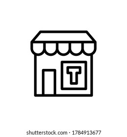Shop, tattoo icon. Simple line, outline vector elements of tattooing icons for ui and ux, website or mobile application