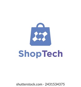 Tienda Tech Logo Vector Venta