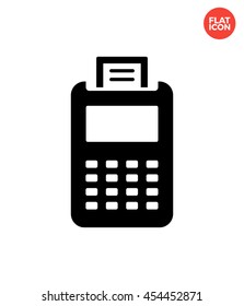 Shop Terminal Icon Flat Style Isolated Vector Illustration