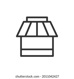 Icono de línea delgada. Símbolo con estilo de contorno de moda. Diseño premium para web y aplicaciones. Perfecto para la interfaz de usuario. 