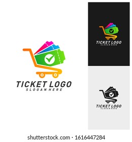 Shop Ticket Logo Template Design Vector, Emblem, Creative design, Icon symbol concept