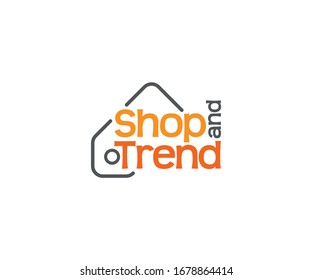 Shop Trend Logo, ECommerce Logo, Web Logo, App