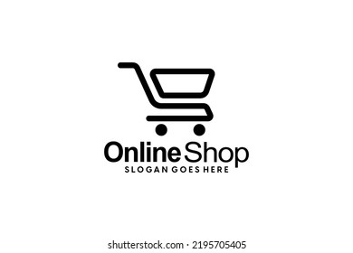 Shop Trend Logo, eCommerce Logo, Web Logo, App