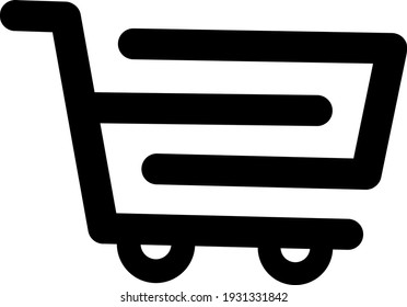 Shop trolley logo vector design, to be used as a symbol or icon or logo.
