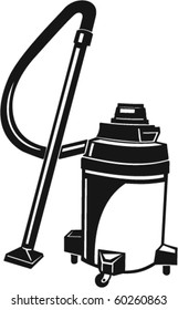 Shop Vacuum Vector Illustration