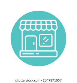 Shop vector Cricle Outline Icon.. Eps 10 file