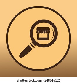 Shop vector icon 