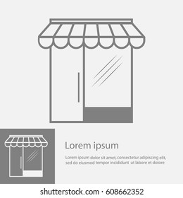 Shop vector icon