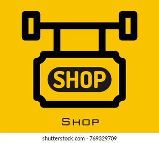 Shop vector icon