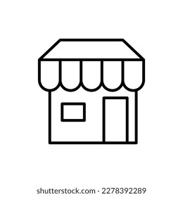Shop vector icon flat trendy style illustration on white background..eps
