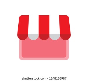  Shop vector icon. Vector illustration.
