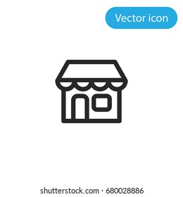 Shop vector icon, illustration symbol