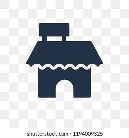 Shop vector icon isolated on transparent background, Shop transparency concept can be used web and mobile