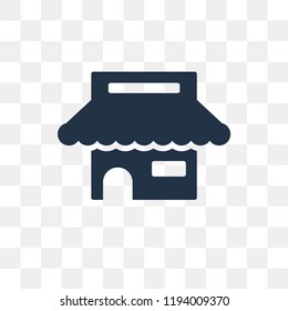 Shop vector icon isolated on transparent background, Shop transparency concept can be used web and mobile
