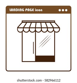 Shop vector, icon for the landing page