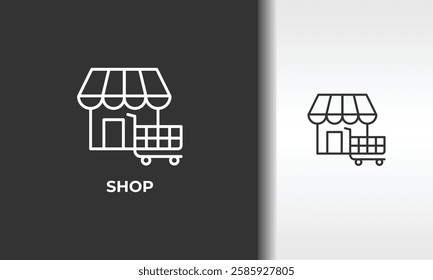 Shop Vector, Icon Or Logo Sign Isolated Symbol Illustration