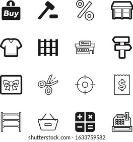 shop vector icon set such as: day, performance, effect, street, dart, city, gavel, balance, party, food, cashbox, goal, shelve, star, fashion, cart, rounded, act, architecture, logistic, counter