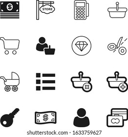 shop vector icon set such as: ring, coin, exchange, jewel, transaction, graphic, baking, round, pin, modern, hanging, unlock, drop, carriage, reader, options, maternity, lock, terminal, board, coupon