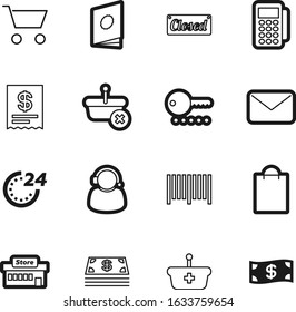 shop vector icon set such as: paying, call, headphone, technology, gift, lock, email, phone, sorry, receipt, man, bar, send, tag, set, unlock, financial, handbook, catalog, clock, work, label, add