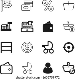 shop vector icon set such as: center, exchange, performance, knob, objective, network, percent, strategy, machine, meter, goal, user, counter, offer, identity, loan, window, credit, save, goods