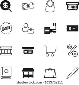 shop vector icon set such as: purchase, helpline, account, locator, call, image, location, point, magazine, booth, building, exchange, shape, digital, check, awning, marketplace, idea, bag, textbook