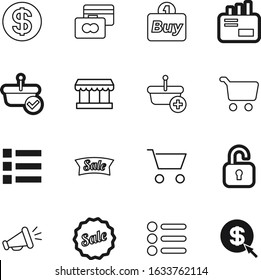 shop vector icon set such as: salary, alert, loan, envelope, safety, computer, mouse, summer, label, mail, farmers, food, pictogram, newsletter, success, pay, contact, padlock, awning, warning, kiosk