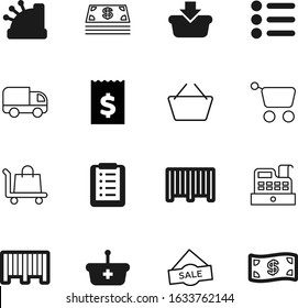 shop vector icon set such as: template, van, down, bill, mobile, page, advertising, offer, drop, user, discount, package, marketing, shipment, shipping, sales, banner, free, fast, buyer, season, big