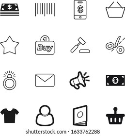 Shop Vector Icon Set Such As: Product, Act, Court, Shirt, Shiny, Cutting, Authority, Guilt, Discount, Equipment, Post, Exchange, Catalogue, Grocery, Cut, Auction, Supermarket, Judge, Coin, Contact
