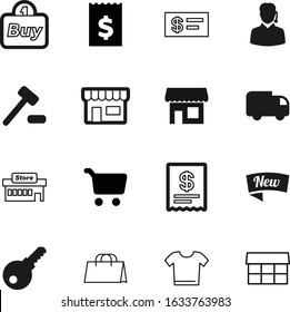 shop vector icon set such as: van, clothes, wealth, agent, debt, court, message, calculation, check, justice, t, shadow, clothing, delivery, table, lorry, phone, credit, lawyer, judge, special