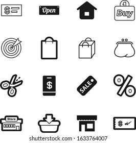 shop vector icon set such as: glamour, advertising, message, purchase, focus, exterior, accuracy, sport, elegance, dartboard, house, tag, smart, eco, communication, lady, female, transfer, accessory