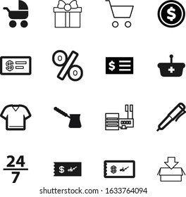 shop vector icon set such as: birthday, coffee, building, clothes, 24, bean, digital, grocery, toddler, party, newborn, color, child, present, childhood, office, support, clothing, offer, infant