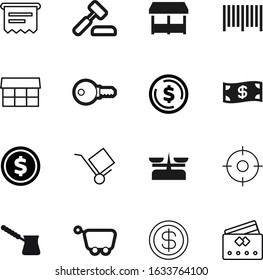 shop vector icon set such as: farmers, accuracy, kiosk, strategy, dartboard, courthouse, barcode, court, pile, lock, consumer, dart, exchange, deliver, green, moving, lawyer, turk, body, move, wage